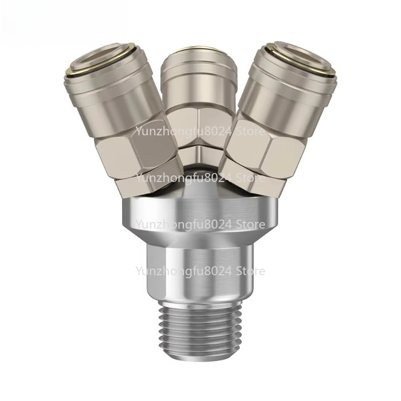 Daquan C Type Quick Connector Self-locking Two-way Air Pump Air Pipe Hose Forming Cutting Pneumatic Parts