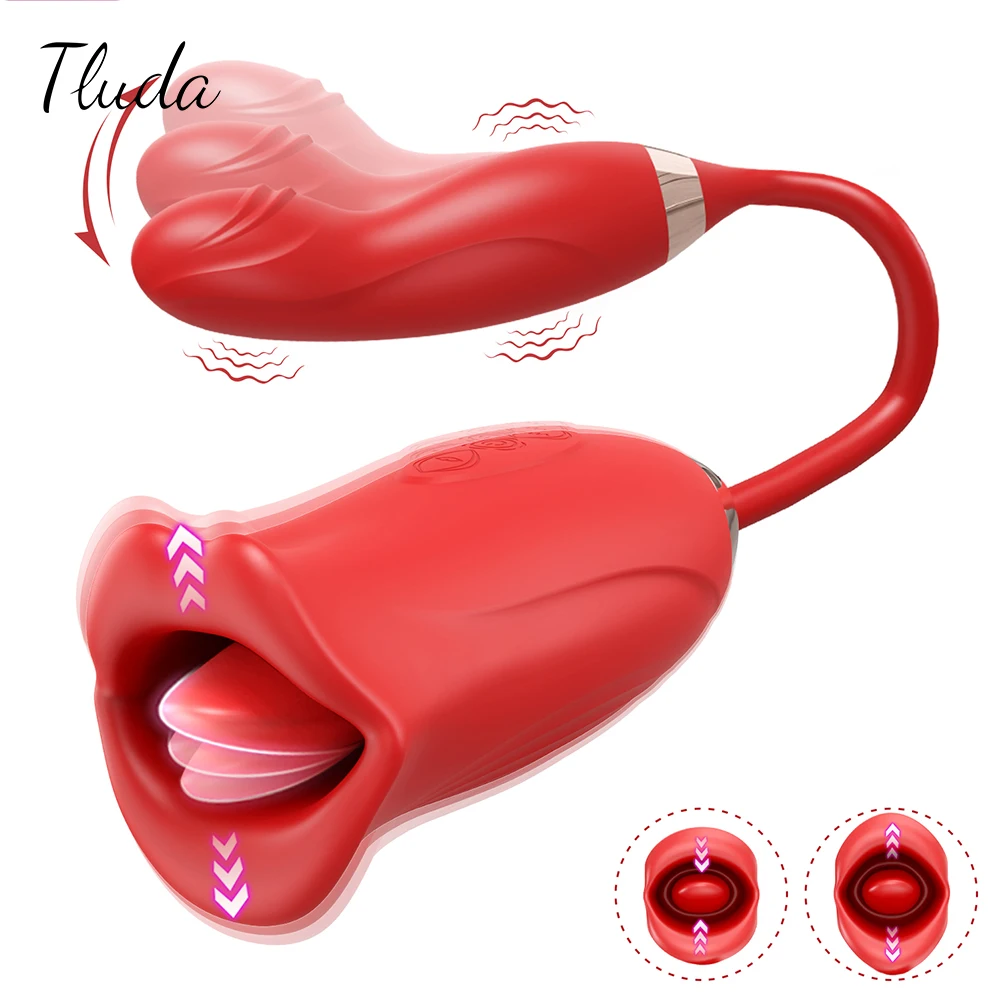 2024 Bitting Oral Vibrator for Women Clitoris Stimulator with Wiggle Finger Vibrating Egg Female Masturbation Sex Toy for Women
