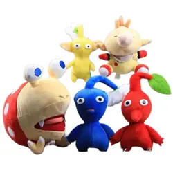 Pikmin Captain Olimar Bulborb Chappy 귀여운 부드러운 인형, 노란색, 파란색, 빨간색 꽃, 어린이 선물, 14-25 cm 애니메이션 인형, 5 가지 스타일