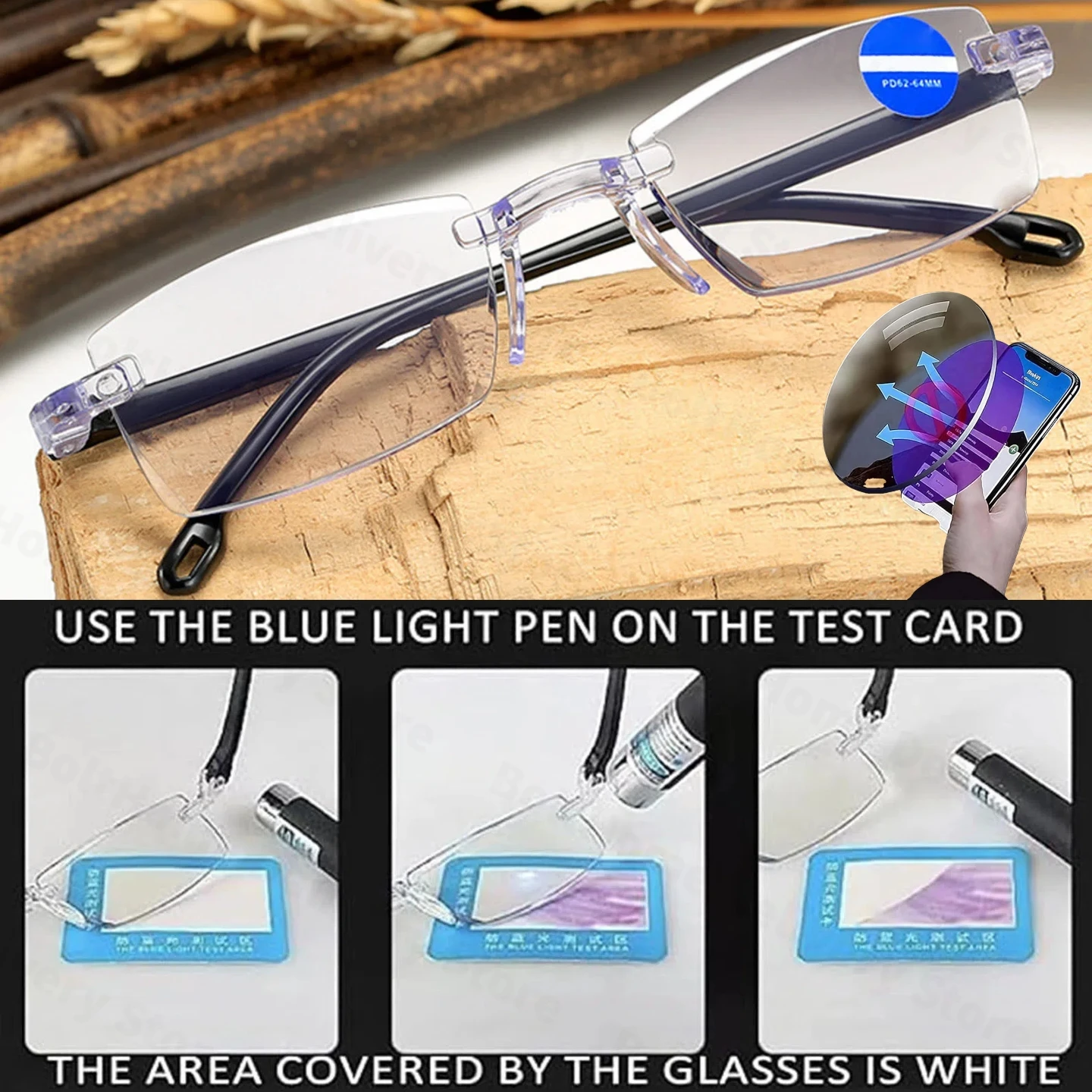 الذكية التكبير المكبر نظارات طول النظر الشيخوخي نظارات مكبرة المكبر طول النظر الشيخوخي نظارات المكبر لقراءة الكمبيوتر أو التلفزيون #3