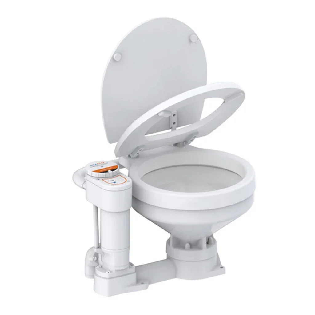 Camping Car Yacht Toilet Lounge Car Sailing Vessel Special Manual Electric Toilet Vehicle-borne Ceramic Toilet 12V24V