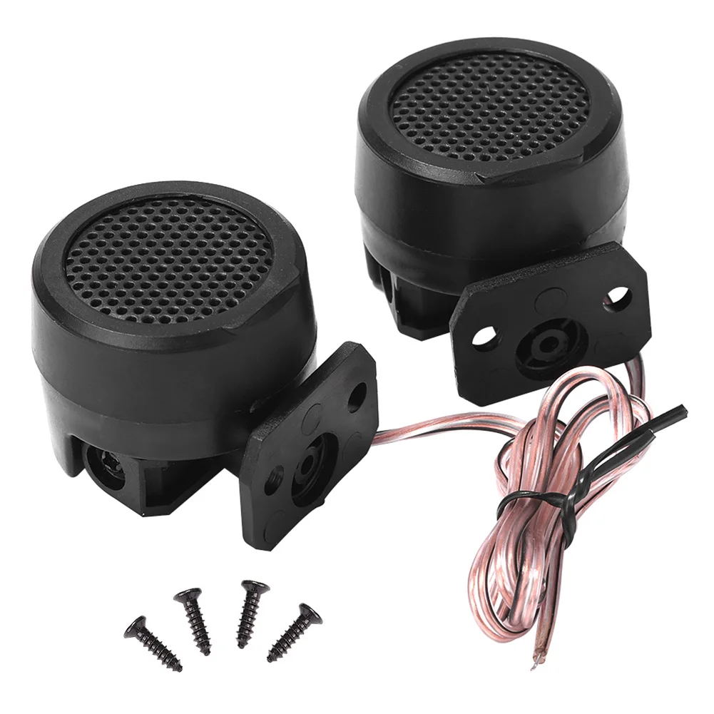 Set De 2 Tweeters Cuadrados Para Coche De 500W, Sonido Claro Y Potente, Fáciles De Instalar Con Tornillos Integrados