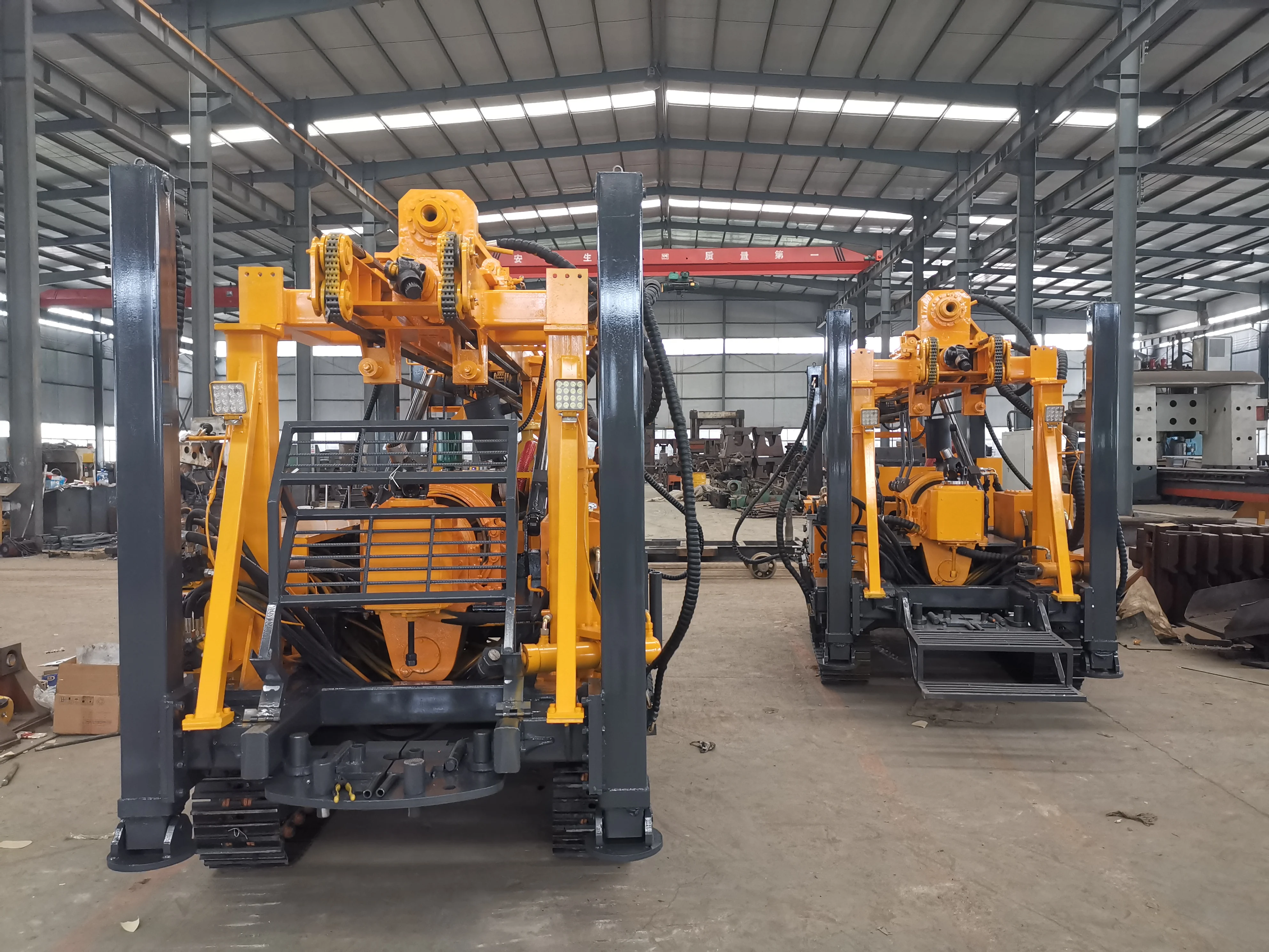 Portable Water Well Drilling Rig 100m 200m Water Air Dual Purpose Drill Borehole Machine Hydraulic Top Drive
