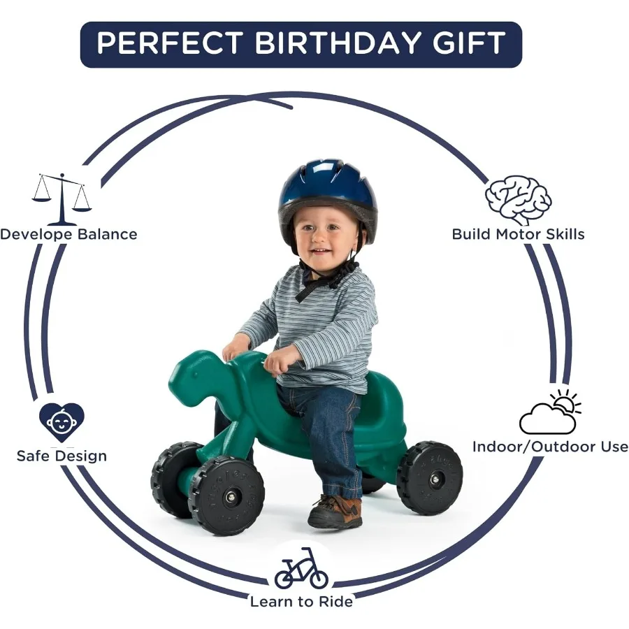 Ride On Tortoise Scooter, Kleinkind-Roller für Jungen/Mädchen, Baby-Reitspielzeug, Indoor- oder Outdoor-Spielgeräte für Kindertagesstätten, Klassenzimmer