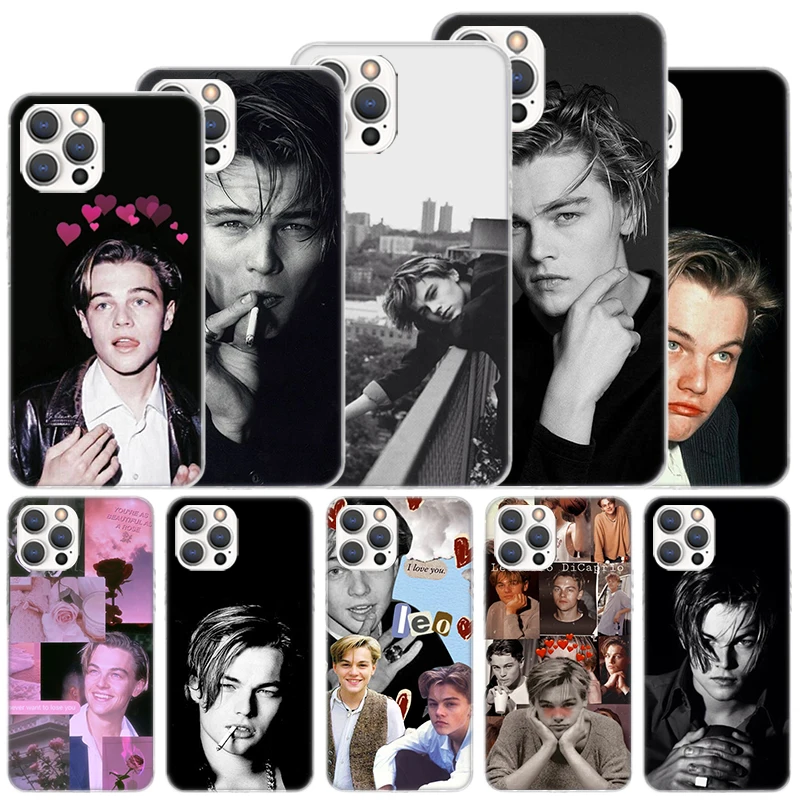 Leonardo Dicaprio Young Soft Case For iPhone 16 15 Plus 11 12 13 Mini 14 Pro Max Apple Phone Cover X XS XR SE 7 8 SE Coque 11 12