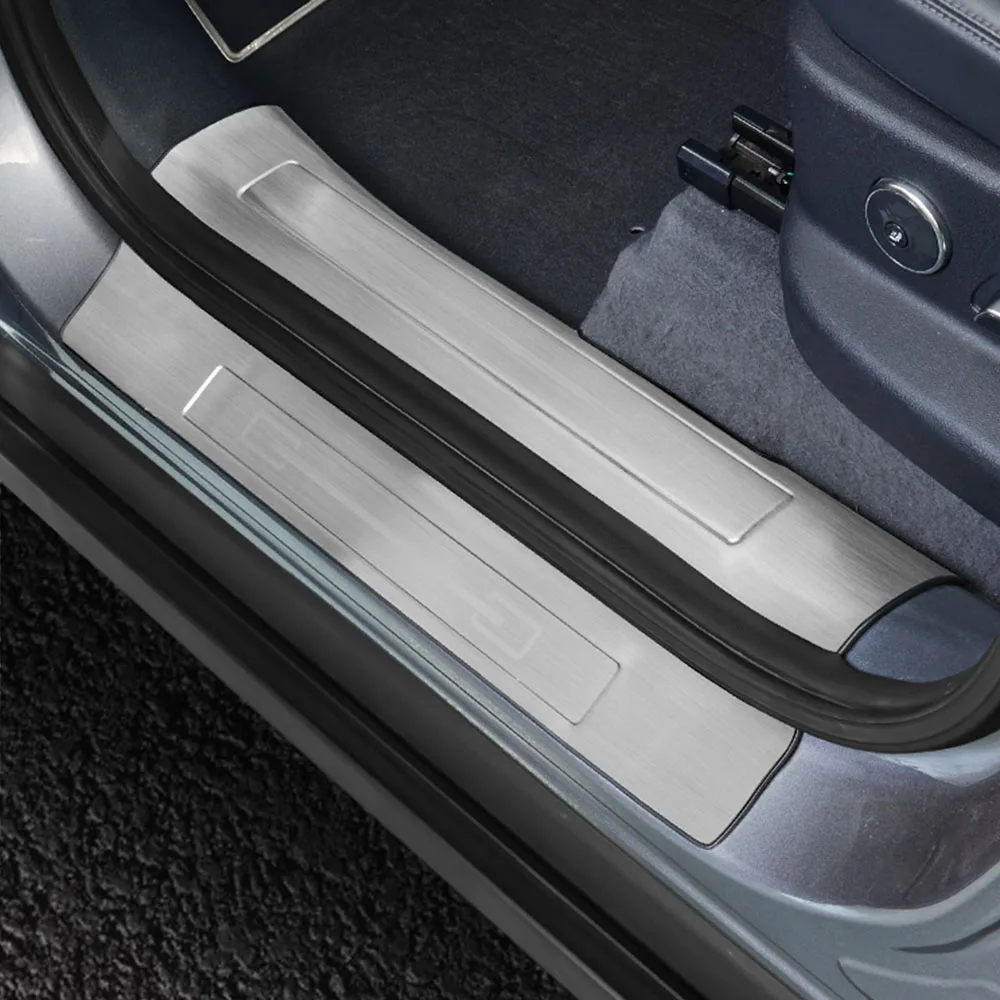 

For BYD Leopard 5 Stainless Steel Threshold Strip Modification Accessories Welcome Pedal Protection Sticker Scratch Resistant