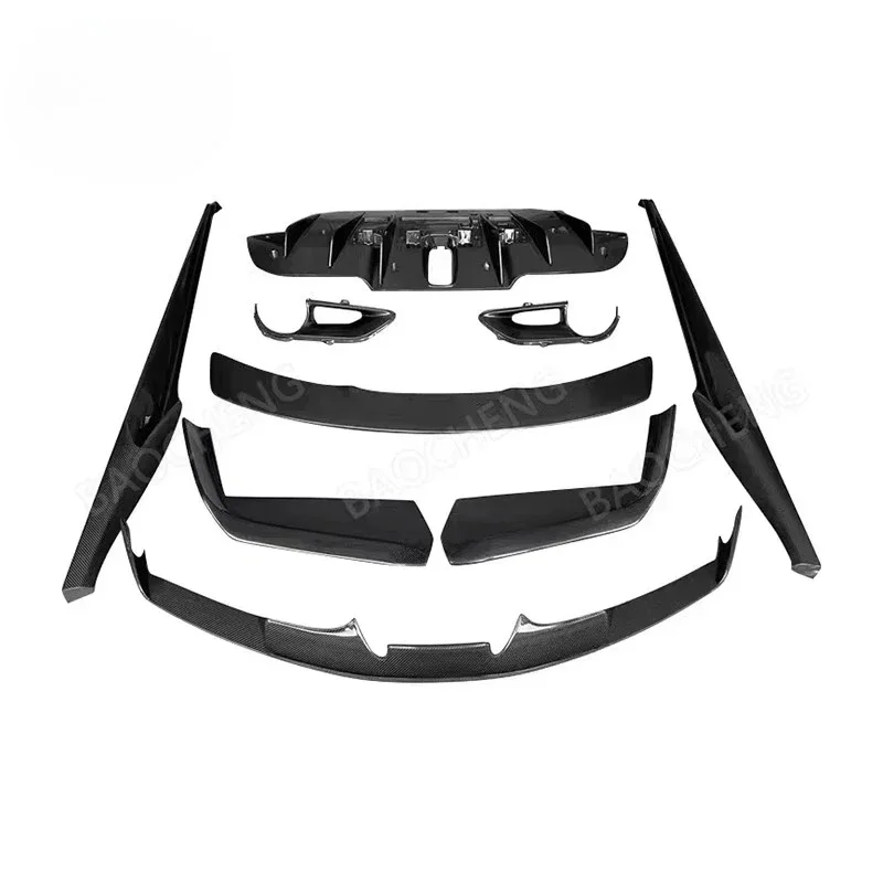 High-Quality Carbon Fiber Body Kit for 488 GTB, including Novitec Carbon Fiber Small Bumper Modification and N Style Aerodynamic