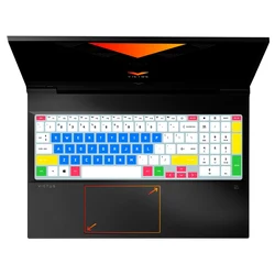 HRH Silicone Laptop keyboard Cover Skin Protector US Layout For HP Victus 16.1