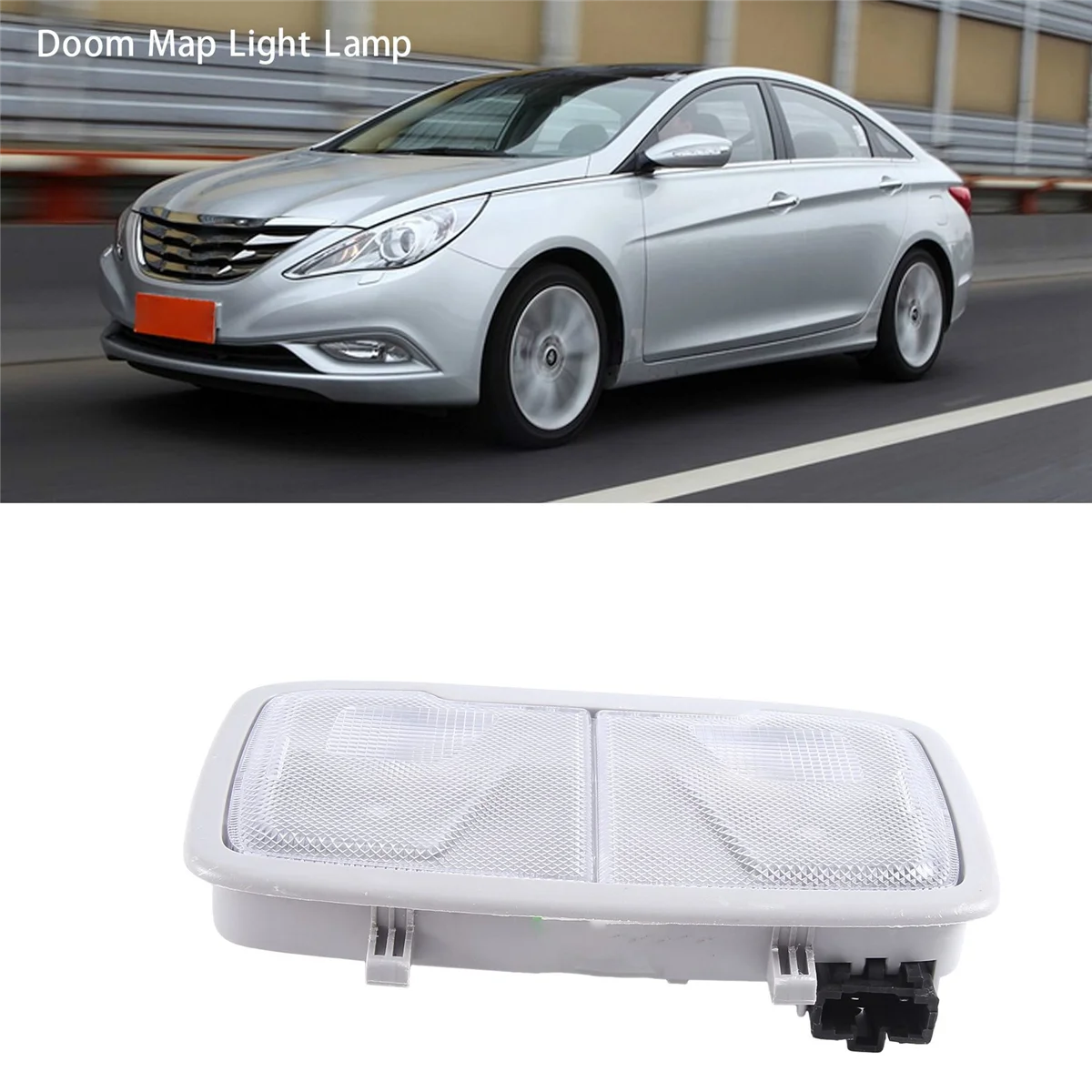 

928503 S000 Интерьер автомобиля Doom Map Light Лампа для Hyundai Sonata YF 2010-2013 92850-3S000 Серый