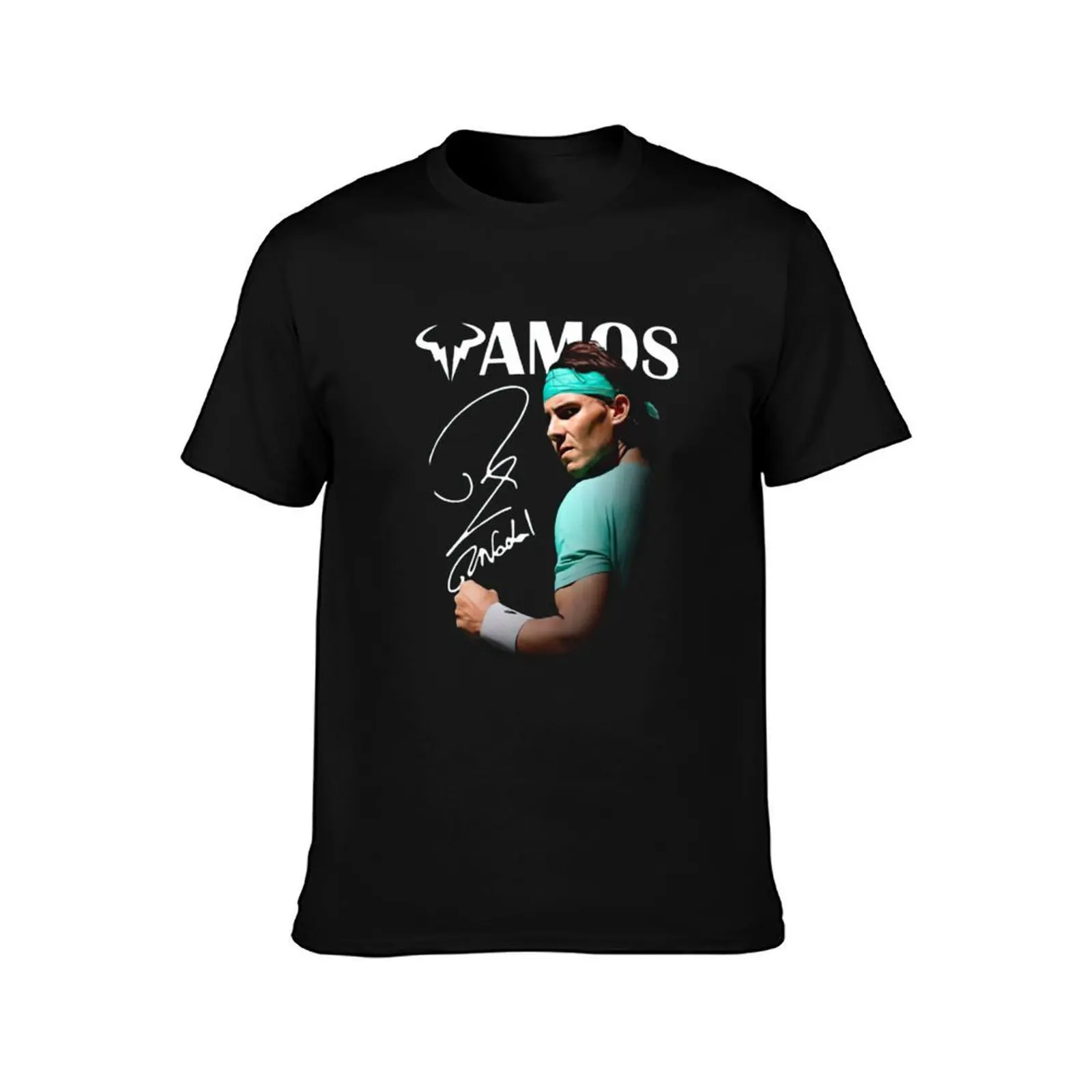 Vamos Rafa Signal Tennis Sport USA Open Champs T-Shirt, Summer Casual Cotton Tee, Oversized Streetwear Tops, Unisex Men Women