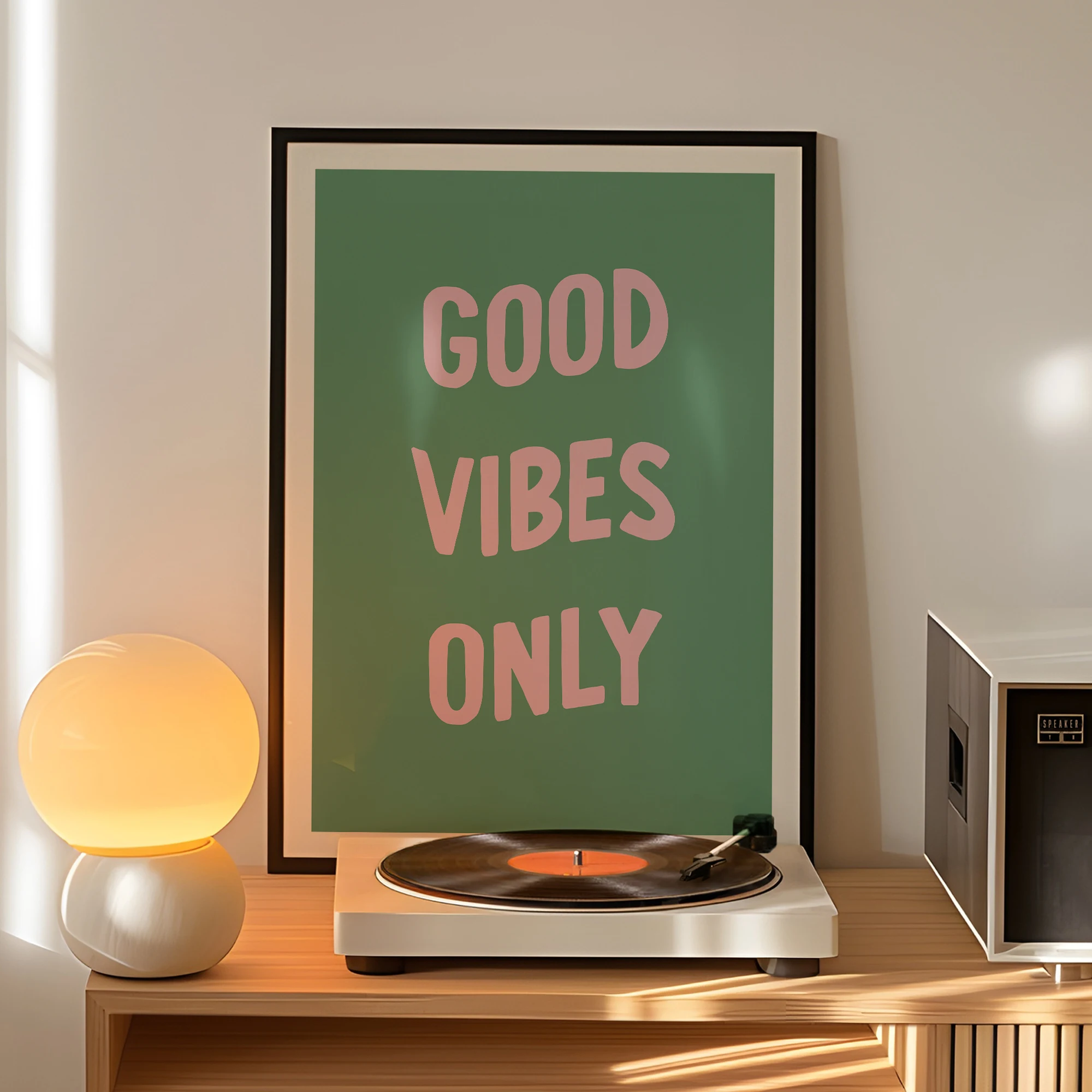 Good Vibes Only Wall Art Prints Canvas Painting Poster Picture For Living Bed Dining  Kitchen Room Home Decor