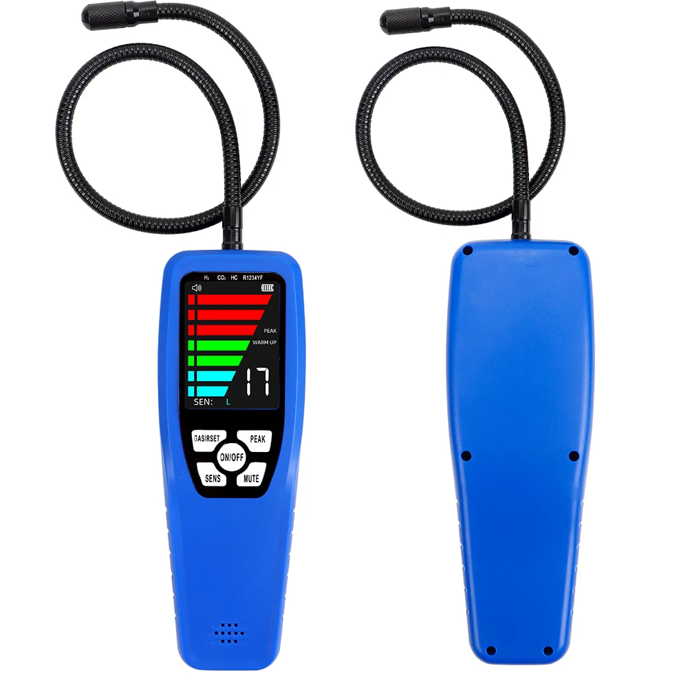 Detector de Vazamento de Refrigerante Analisador de Gás de Halogênio Cfc Hfc Hcfc Freon R134a Tester Alta Sensibilidade Sensor de Diodo Aquecido Ld200