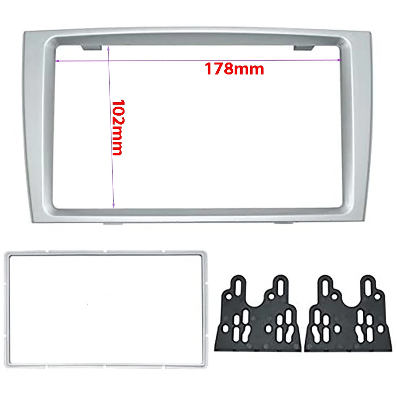 

2Din Car DVD Radio Fascia Frame Dashboard Panel Mount Installation Adapter Trim Kit for PEUGEOT 308/408 Car Styling