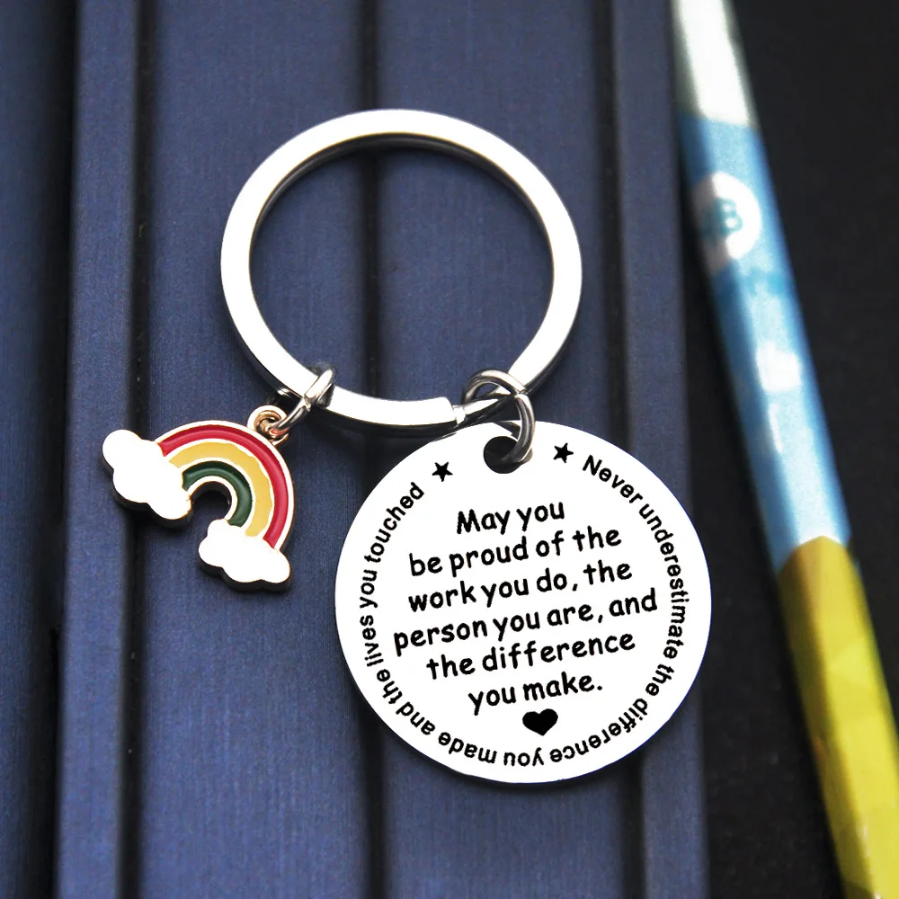 Coach Mentor Nurse Doctor Employee Thank You Gift Keychain May You Be Proud of The Work You Do Key Chains Jewelry Gift