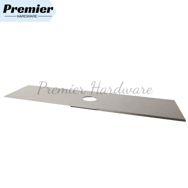 2T Rasenschneider-Ersatzklinge aus weißem Stahl – 1 gerades Freischneider-Teil für Rasenmäher