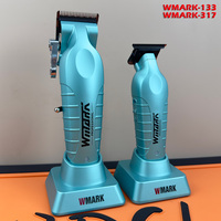 2PC NG133&317 WMARK 8000RPM Professional Men's Electric Cordless Hair Clipper Set Oil Head Sculpting Contour Trimmer Hair Barber