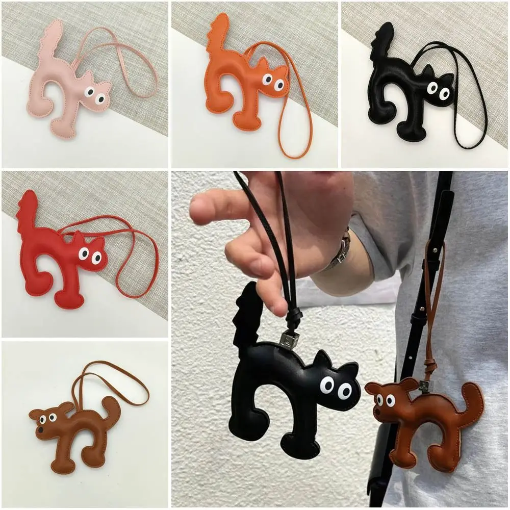 Gifts PU Leather Car Keychain Jewelry Trinket Accessories Key Chain Dog Keychains Cute Dachshund Key Ring