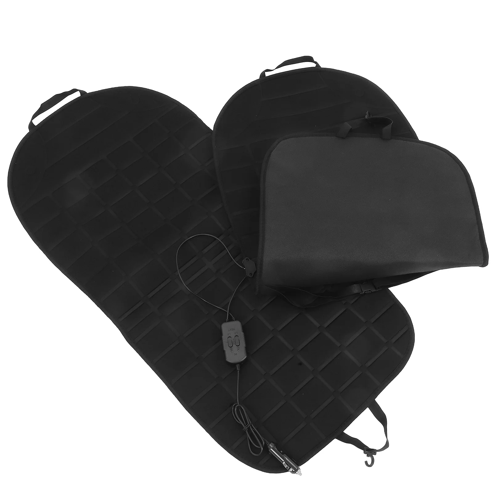 

2pcs Heated Seat Cushion For Car Winter Warm Seat Cover Dual Control Fast Heating Nonslip Design Vehicle Office Home Use