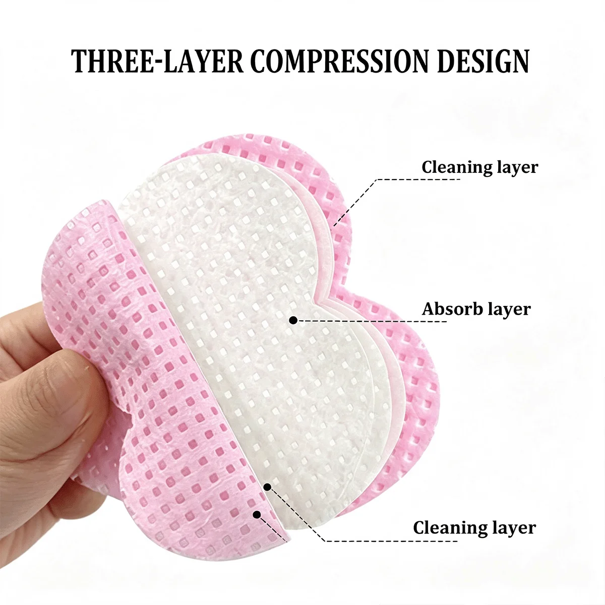 200pcs Lint Free Nail Wipes Heart Shape Cotton Pads, Gel Polish Remover Cleaner, Nail Art Tool, Eyelash Glue Cleaning Supplies