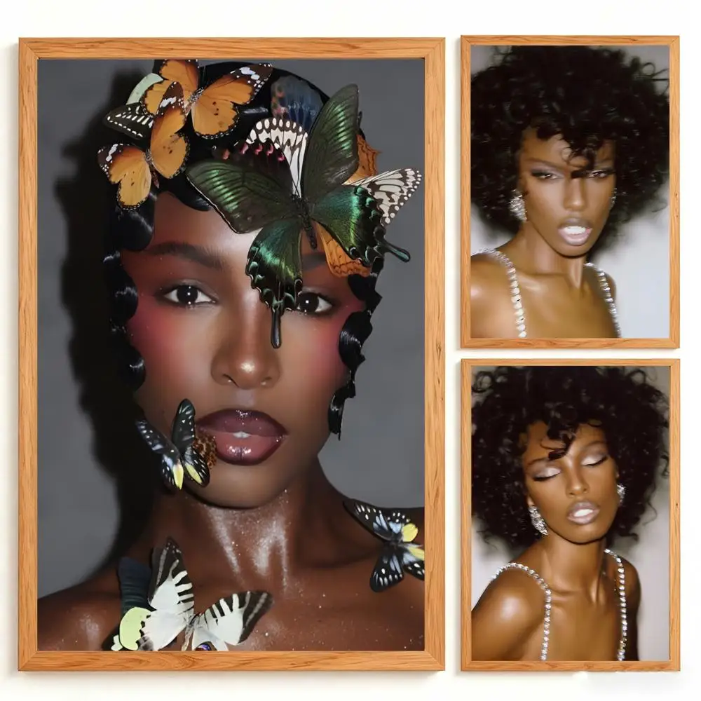 Model M-Model Leomie Anderson Poster Wall Art Poster Prints Home Wall Decor Gift for Living Room, Bedroom Bar & Parlor