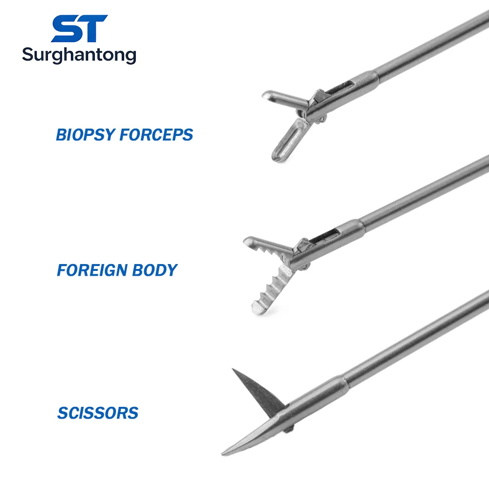 Drehbare Schere für Hysteroskopie, halbstarre 5fr/410mm Hysteroskopie-Instrumente für die gynäkologische Chirurgie, abnehmbar – Detail 6