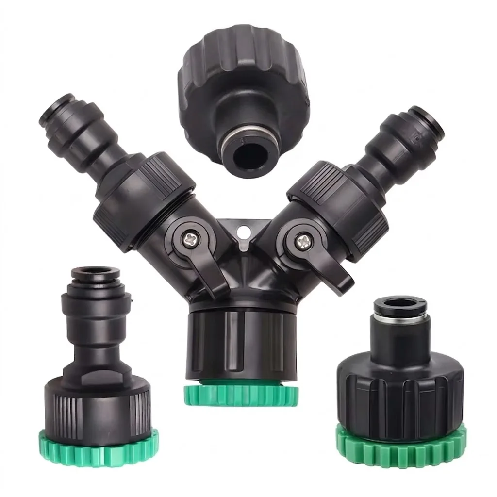 Garden 1/2 3/4 to 8mm Faucet Irrigation Hose Adapter Quick Water Inlet Tap Connector Fitting Adaptor for Misting System Outdoor