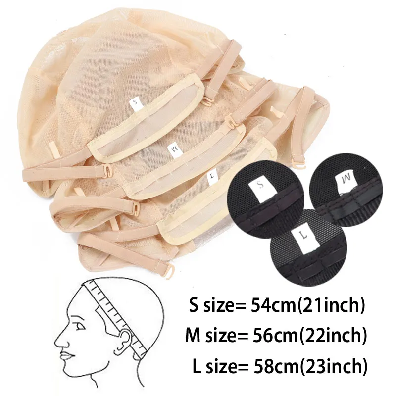 4x4 U Part Lace Wig Cap For Making Wigs Mesh Silk Base Dome Cap Swiss Lace Weave Cap Hairnet Ventilated Wig Cap S M L Size