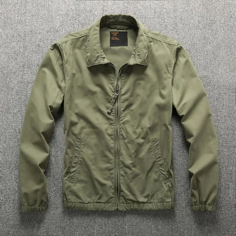 Men's autumn coats in stock Men's autumn solid color lapel jackets men's European and American trendy hot styles