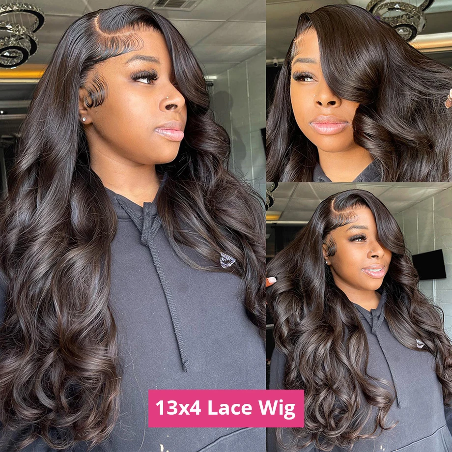 13x4 HD Lace Front Wigs Pre Plucked Body Wave Lace Frontal Wig with Baby Hair Brazilian Hair Glueless Wigs for Black Women