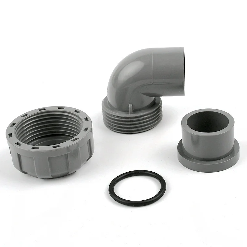 1PC I.D 20~50mm PVC 90 Degree Union Elbow Pipe Connectors Aquarium Fish Tank Fittings Garden Irrigation Joints Bending Accessory