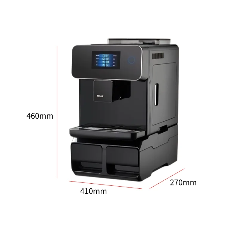 

Household and use automatic espresso machine stainless steel housing