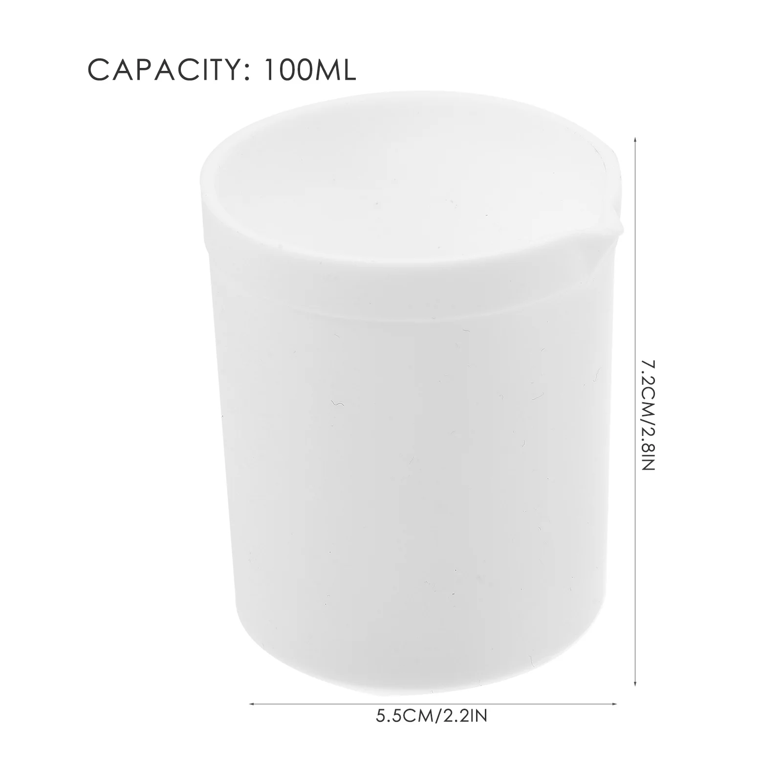 

Ptfe Laboratory Beaker 100ml Heat Resistant Precise Pouring Wide Base Measuring Equipment Measuring Cup