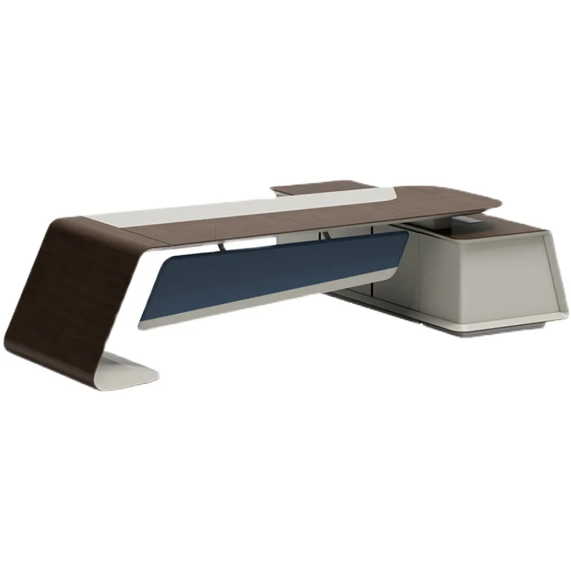Office boss desk President's desk Office furniture Atmospheric light luxury General