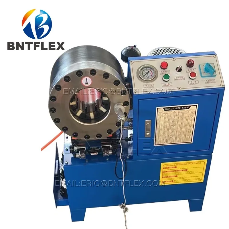 

High performance 10pcs free dies 1/8-2inch hose crimper hose crimping machine