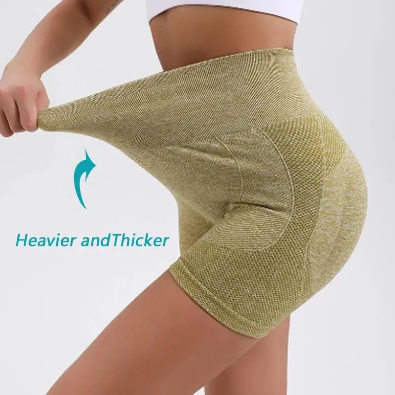 High Waist Fitness Biker Shorts For Women Peach Buttocks Hip Lift Short Leggings Slim Bottoms Gym Sports Summer Yoga Shorts