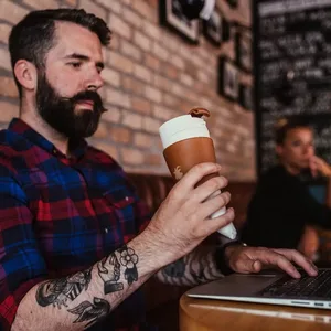 8 Unzen Ziegenhörner Becher trinken hydromade Wikinger schwarz/weiße Edelstahlglas, falsches Leder, Kaffeetasse mit Deckel 8 Hauptverkäufe Boi Cup - №5
