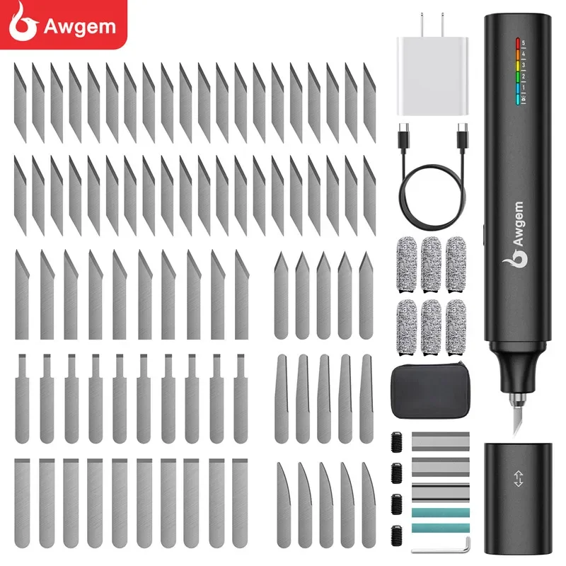 Awgem KE1 Mini KH13 35/40/45W Handheld Ultrasonic Cutter Ultrasonic Cutting Knife Plastic/3D Printing DIY Electric Carving Tools
