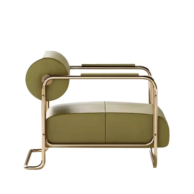 Nordic light luxury single chair, simple modern sofa chair, hotel clubhouse leisure chair, sales office model room