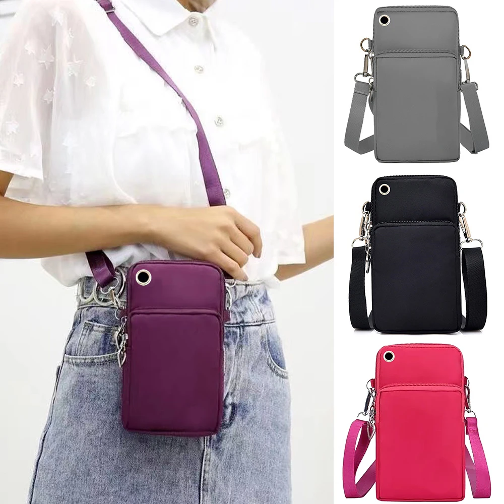 Universal Mobile Phone Bag for IPhone/Samsung/Huawei/LG/HTC Case Wallet Outdoor Sport Arm Purse Phone Pouch Women Shoulder Bags