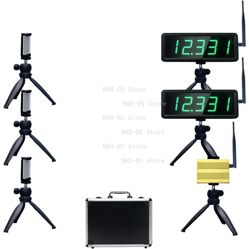 GANXIN Wireless Laser Sprint Timer, Battery Powered Race Clock