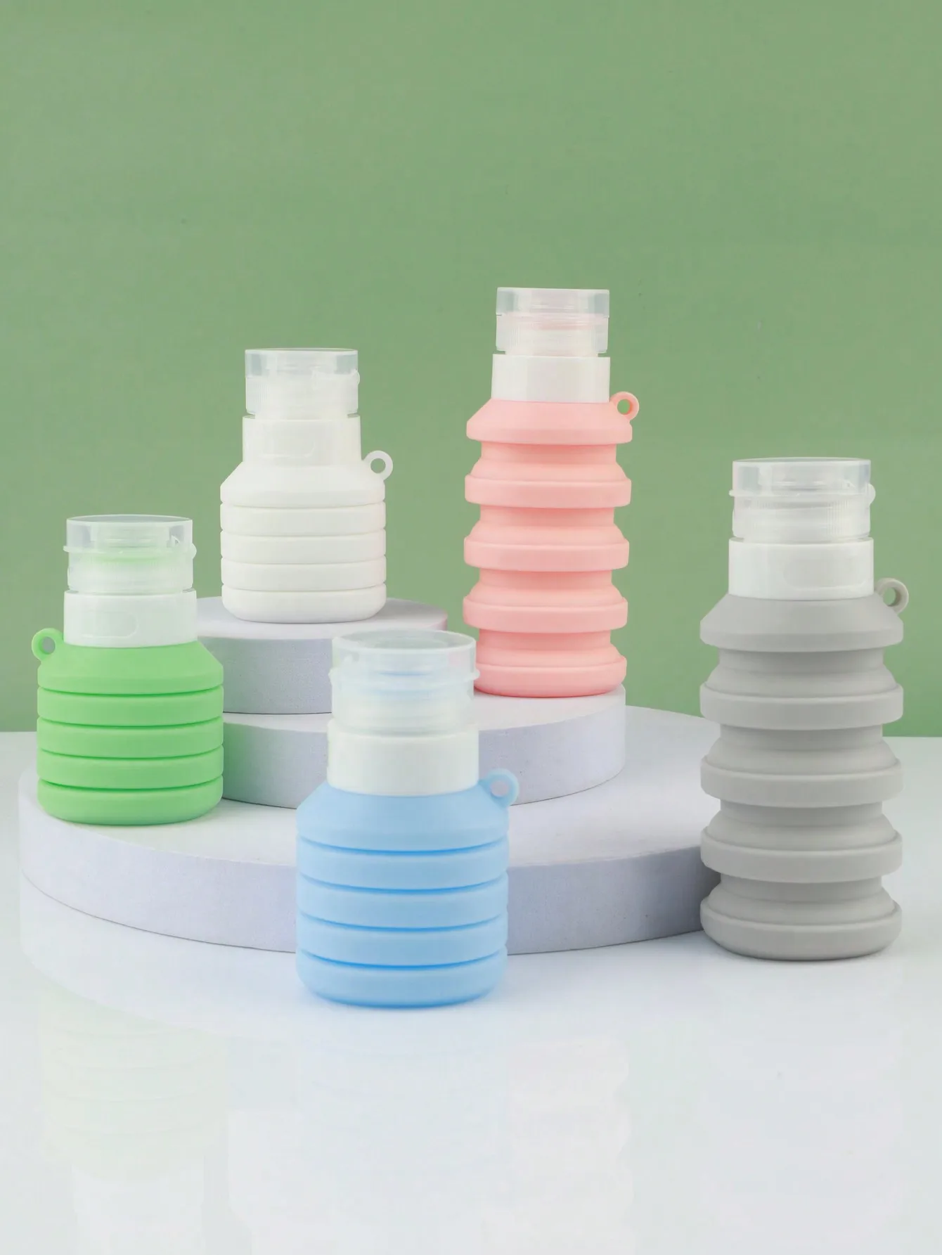 1/5 pcs 90ml Silicone Foldable Travel Bottle—Compact and Portable Shampoo and Conditioner Travel Bottle, Liquid Silicone Bottle