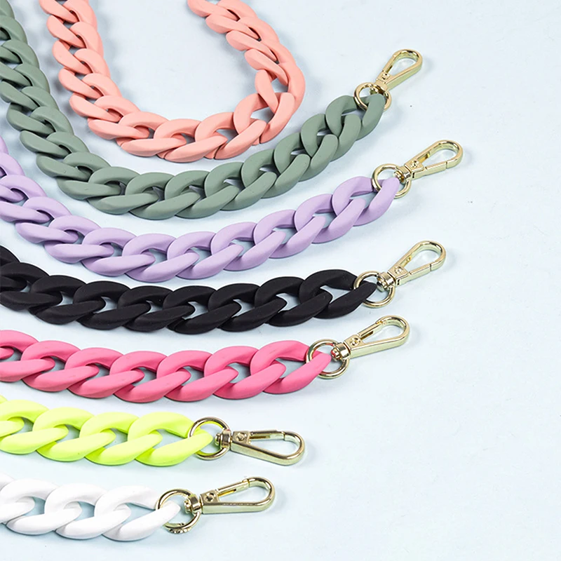 About 40cm Colorful Chain Shoulder Strap Bag Crossbody Bag Chain Jewelry Accessories Pendant