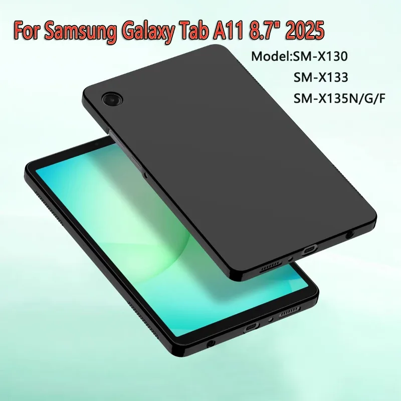 

For Samsung Galaxy Tab A11 8.7 inch 2025 Protective Case Airbag Silicone soft Tablet funda SM-X130 SM-X133 X135N/G 8.7"TPU shell