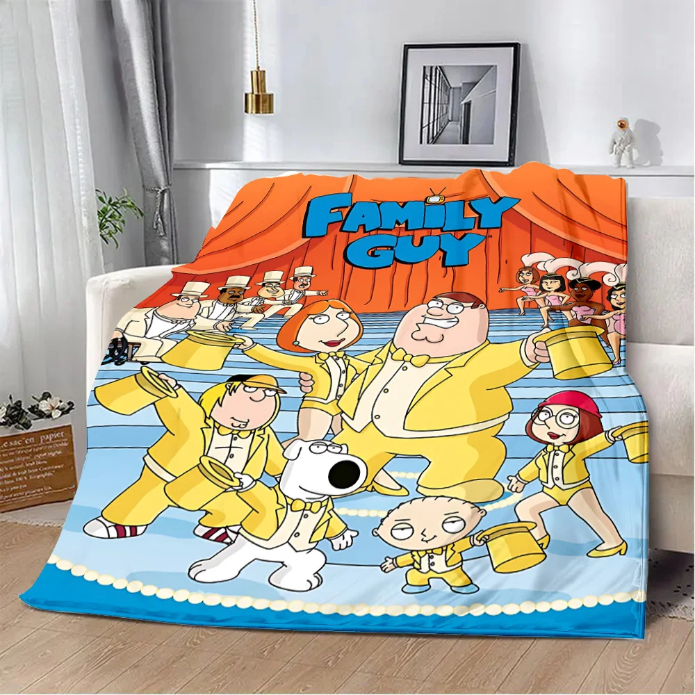 Funny F-FamilyS G-GuyS Printed Blanket Picnic Blankets Warm Blanket Soft and Comfortable Blanket Home Travel Birthday Gift