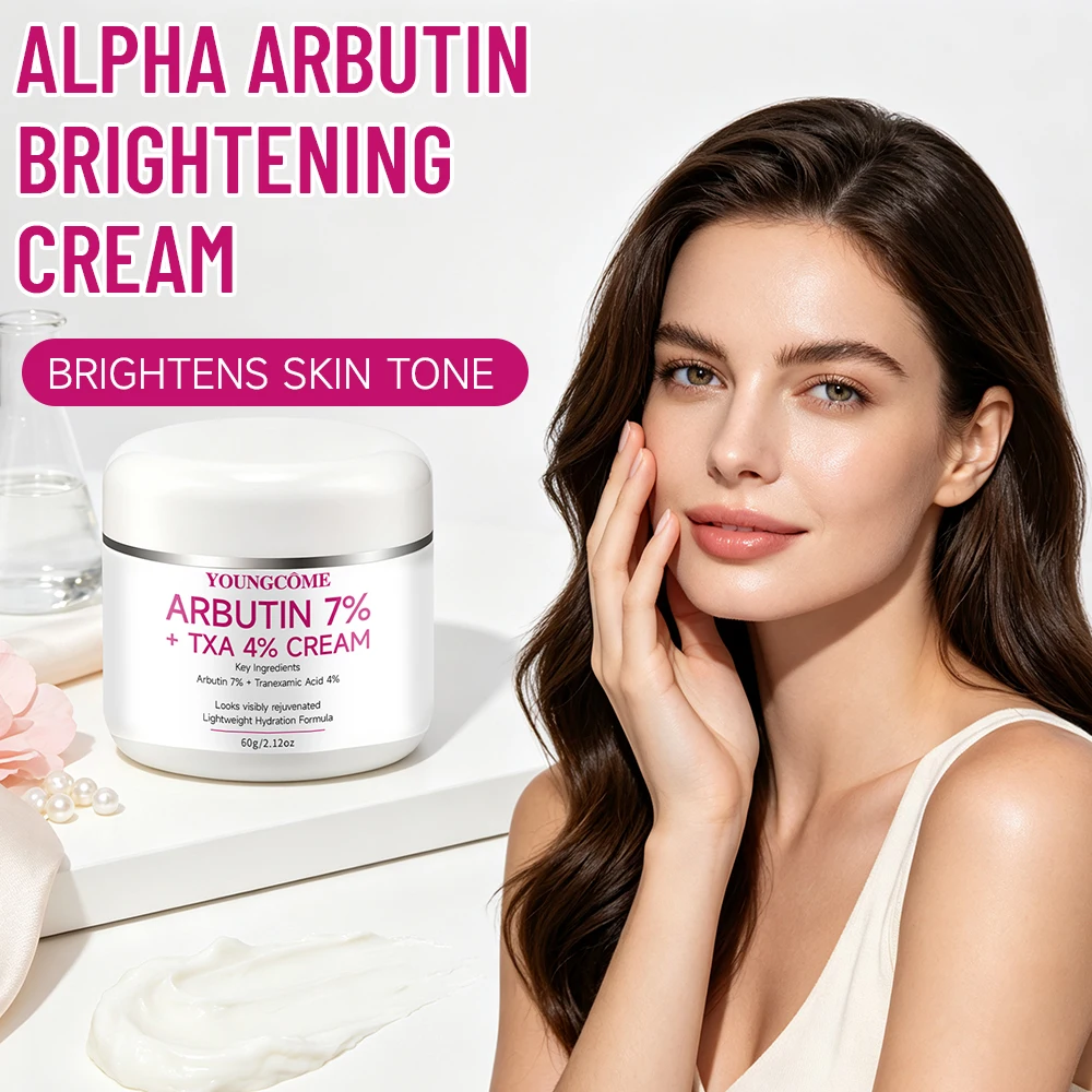 YOUNGCOME Arbutin Tranexamic Acid Face Cream, Lightweight Daily Hydration Moisturizer, Facial Skin Care for All Skin Types