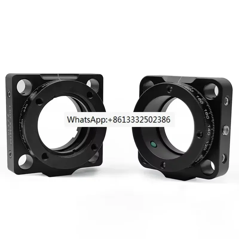 1pcs 25.4mm Polarization Mirror Mounting Base with 360 Degree Rotation Scale for Optical Elements Precision Adjustment