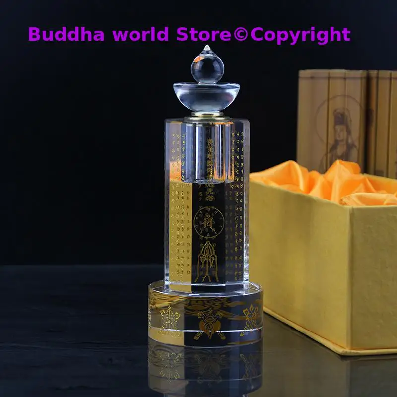 

Southeast Asia Buddhism Sacred Sarita stupa Pagoda tower HOME Buddhist shrine talisman Mantra crystal Holy water Manna bottle