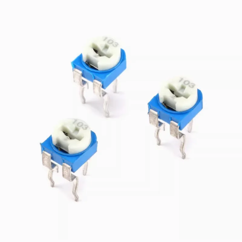 500pcs RM065 RM-065 Trimpot Trimmer Potentiometer Variable Resistor 100 200 500 1K to 1M Ohm Range Electrical Component