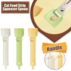 Pet Feed Spoon Food Scoop Cat Strip Squeezer Feeder Dispenser Indoors Puppy Kitten Snack Liquid Food Scoop Kitty Pet Supplies