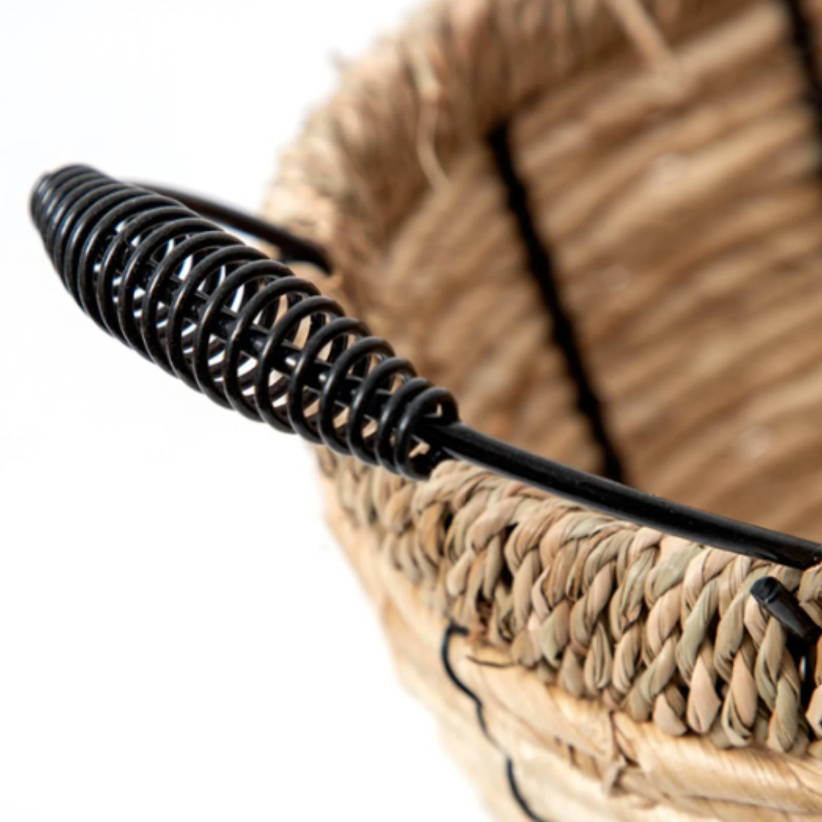

Oval Storage Basket Natural Fiber Woven Basket Home Organizer Open Top Sturdy
